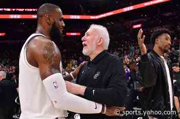 LeBron James' mind is on 'dear friend' Gregg Popovich's health, not Lakers vs. Spurs