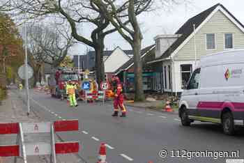 Gaslekkages door werkzaamheden op de Hoofdweg in Schildwolde