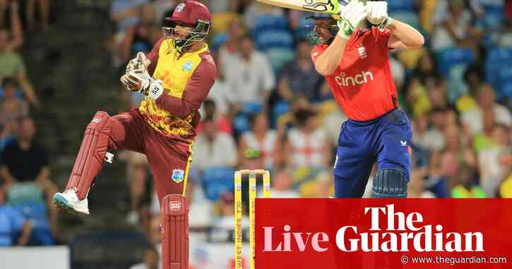 West Indies v England: third men’s T20 cricket international – live