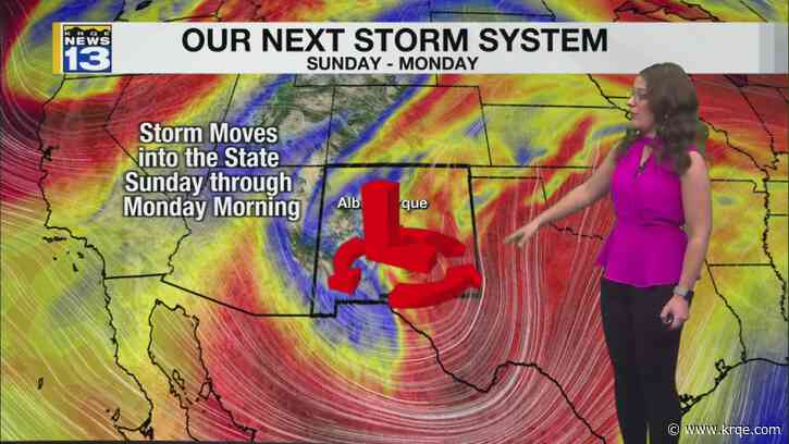 Temperatures warming before a weekend storm