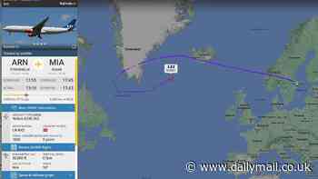 Miami-bound flight crosses Atlantic but then turns around at the Canadian border and begins to return to Europe