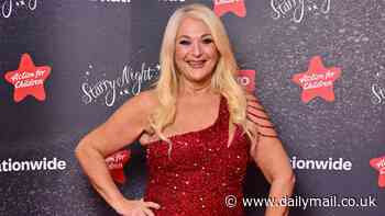 Vanessa Feltz dazzles in a red sequin gown as she joins busty Laura Hamilton at Action For Children's Starry Night Gala