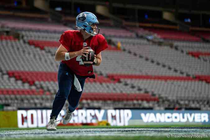 Arbuckle to make first-ever Grey Cup start when Argos face Bombers on Sunday