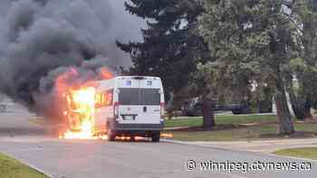 Winnipeg driver rescues passengers from burning van