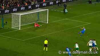 Incredible moment Liverpool goalkeeper Caoimhin Kelleher saves a penalty save AND stops rebound during Ireland's win over Finland