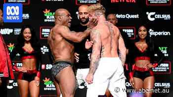 Mike Tyson slaps Jake Paul at weigh-in ahead of hotly anticipated Netflix showdown