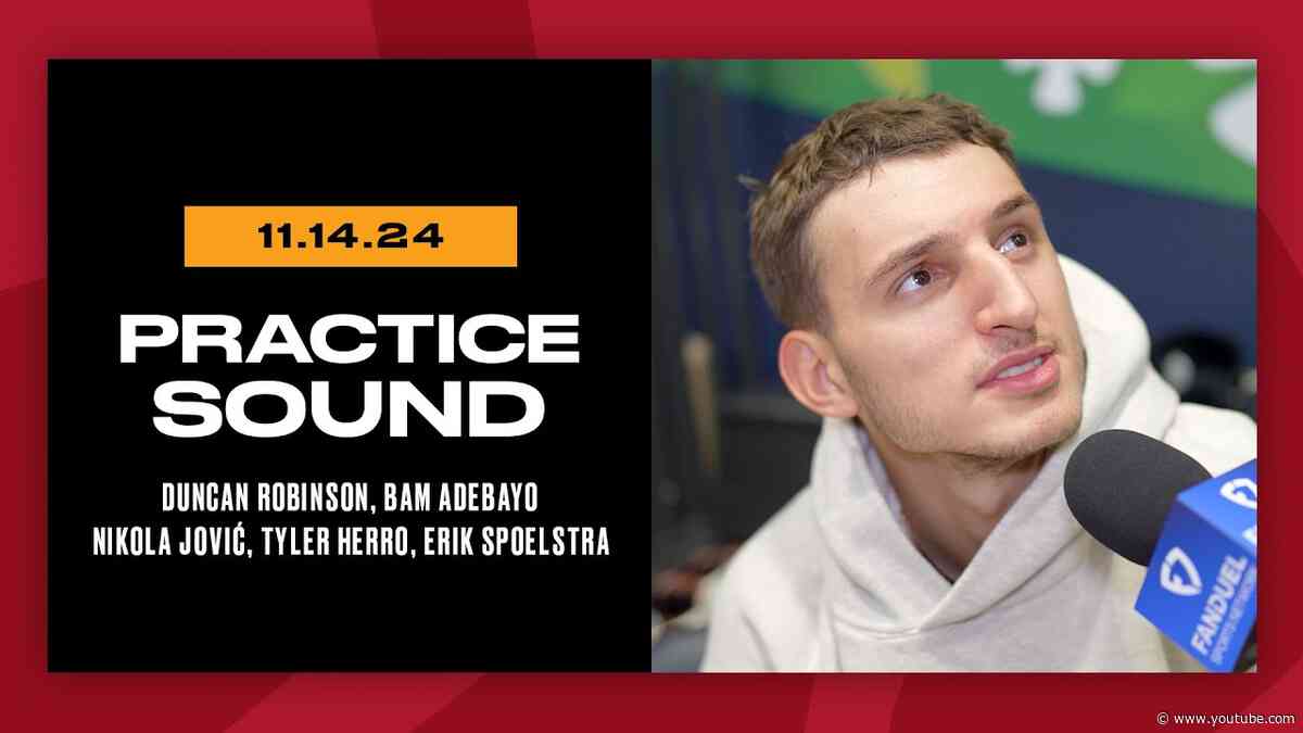 Practice Interview: Robinson, Adebayo, Jović, Herro, Spoelstra | November 14, 2024