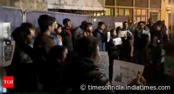 Indian students protest outside Oxford Union over debate on Kashmir