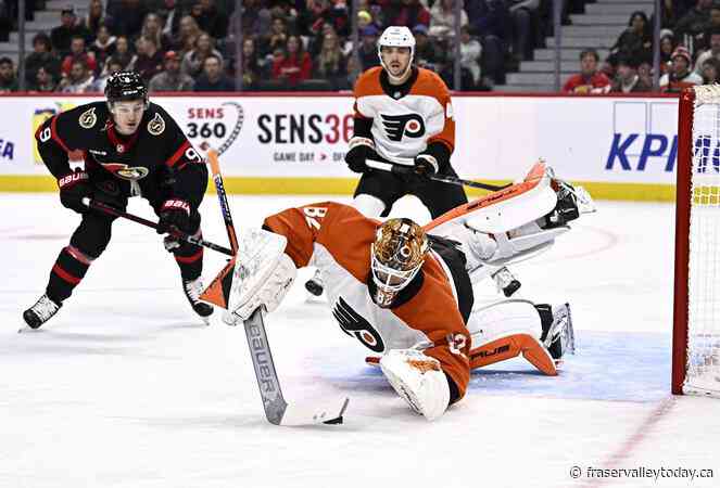 Michkov scores OT winner to lift Flyers past Senators 5-4