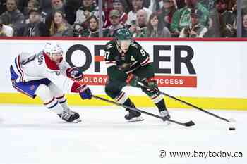 Kaprizov leads Wild to 3-0 win over Canadiens with assist and empty-net goal