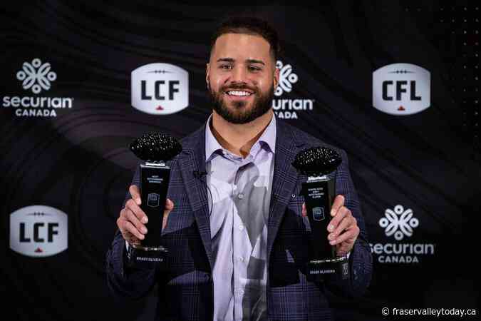 Bombers’ Brady Oliveira named CFL’s outstanding player, top Canadian