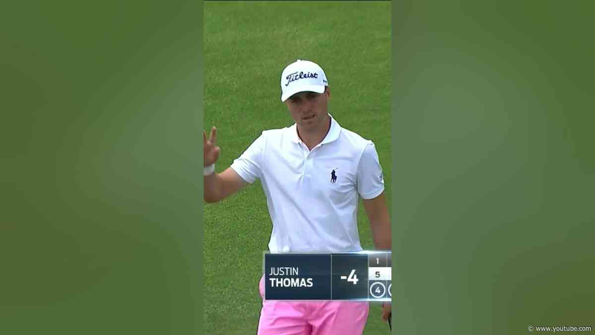 JT’s historic 63. Pink pants. So much swag 😎