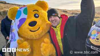 Paddy McGuinness nears end of cycling challenge