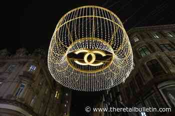 Lucy Boynton switches on new festive Bond Street lights by Chanel