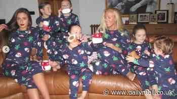 Paris Fury and her children get into the festive spirit a month early as they enjoy a matching Christmas pyjama day