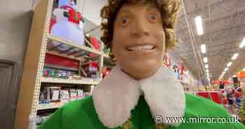 Shoppers horrified by 6ft Buddy the Elf robot that's 'scariest thing they've ever seen'