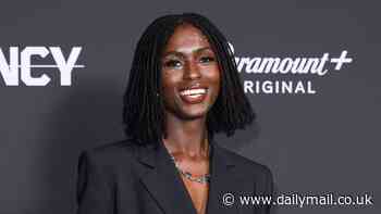 Jodie Turner-Smith oozes business chic in a blazer minidress as she joins co-star Michael Fassbender at the screening of their new TV show The Agency