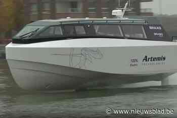 Testen met elektrische boot eFoiler op Schelde