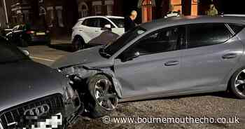 Three cars wrecked in early hours crash as man arrested for drink driving