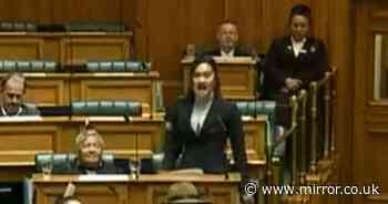 Incredible moment parliament grinds to a halt with defiant Haka from MPs