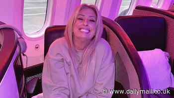 Stacey Solomon jets off on a luxury first-class flight to Las Vegas alongside Maura Higgins ahead of her I'm A Celeb stint