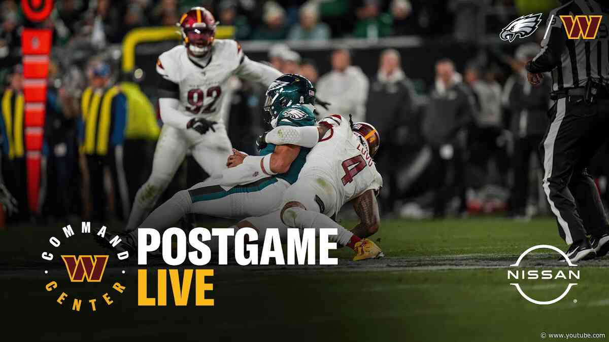 Postgame LIVE: Washington Suffers Road Setback on Thursday Night Football to Eagles