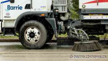 Street sweeper operator accused of driving erratically while impaired crashes into ditch