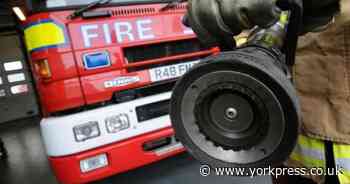 Vehicle sets on fire after crash in North Yorkshire