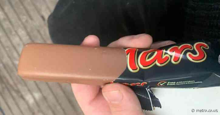 Man’s one in 2,500,000 discovery after unwrapping Mars bar is making us uneasy