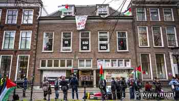 Door pro-Palestijnse activisten bezet gebouw van Universiteit Utrecht ontruimd