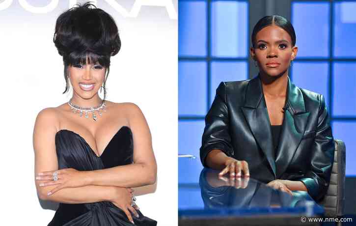 Cardi B hits back at Candace Owens asking if she was paid to speak at Kamala Harris’ campaign event