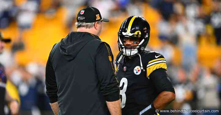 Steelers OC Arthur Smith says wife makes sure he’s behaving during meetings with Russell Wilson