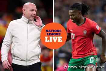 LIVE NATIONS LEAGUE. Brian Riemer ziet hoe Spanje opnieuw door Deense defensie snijdt en 0-2 scoort, Portugal op voorsprong via Leao