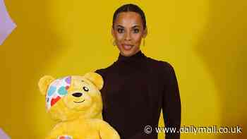 Rochelle Humes wows in a brown skin-tight gown as she joins dapper Vernon Kay to host star-studded BBC Children In Need 2024