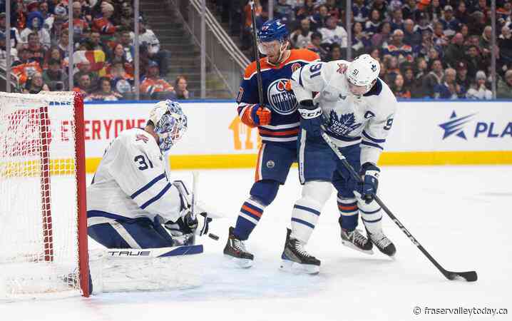 Leafs set to face milestone-reaching McDavid; Matthews still out injured