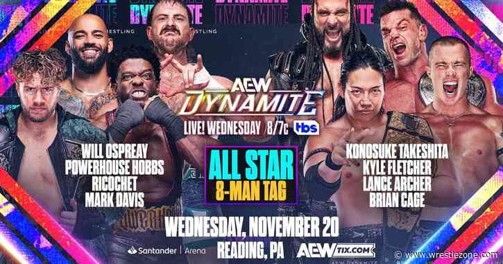 All Star Eight-Man Tag Team Match Announced For 11/20 AEW Dynamite