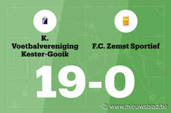 Zege voor Kester-Gooik thuis tegen FC Zemst