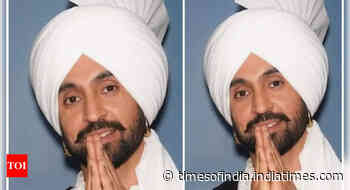 Diljit prays with folded hands at his Hyderabad show