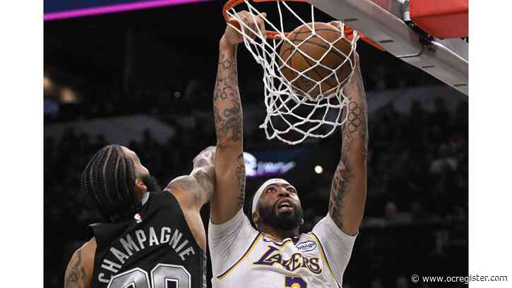 Anthony Davis, Lakers outlast Spurs to win NBA Cup opener