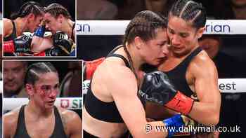 Katie Taylor branded a CHEAT after beating Amanda Serrano and leaving her with gruesome cut on Mike Tyson v Jake Paul card