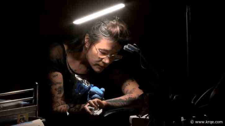 ABQ artist holds live tattoo performance for 'Sublime Hallucinations' book launch