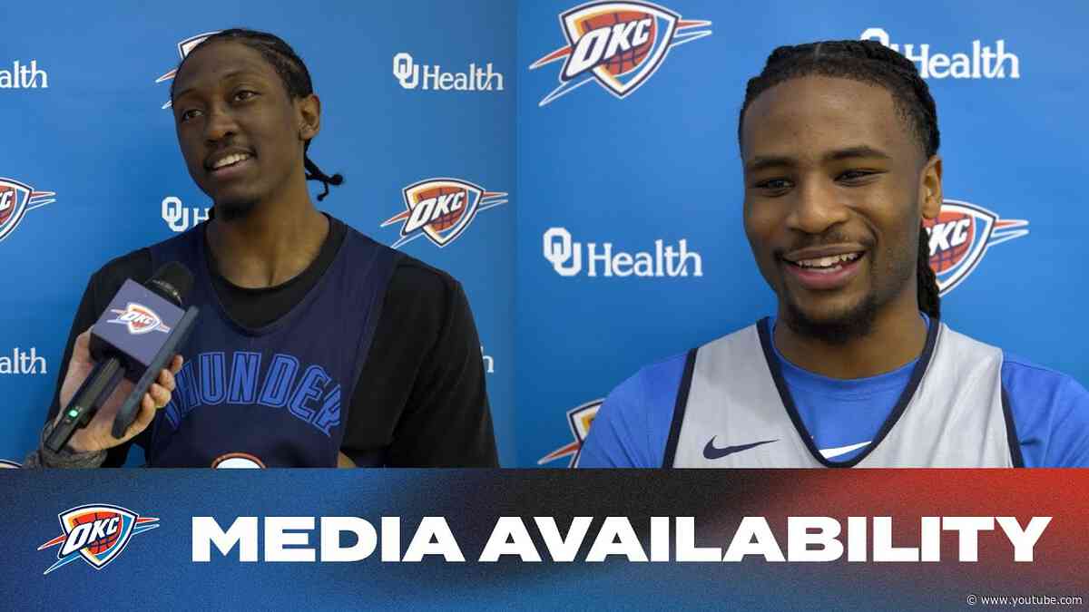 One on One with Jalen Williams + Cason Wallace Media Availability | November 15, 2024 | OKC Thunder