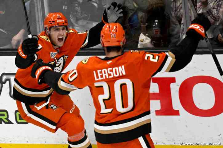 Cutter Gauthier’s 1st NHL goal helps Ducks rally past Red Wings