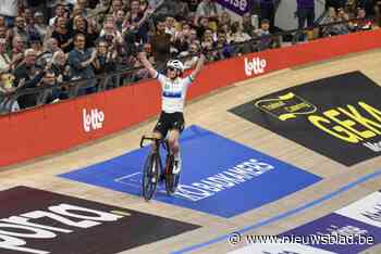 VIDEO. Dol publiek ziet Lotte Kopecky in haar Europese kampioenentrui meteen de eerste twee nummers winnen op Gentse Zesdaagse