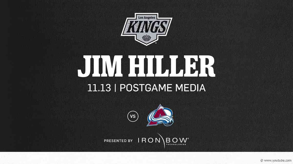 Head Coach Jim Hiller | 11.13 LA Kings lose to Colorado Avalanche