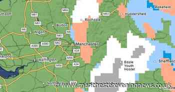 New Met Office map shows which Greater Manchester boroughs will be hit by snow next week - and exactly when