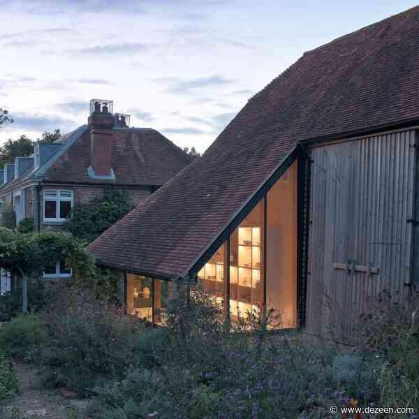 Ashton Porter Architects reworks 15th-century barn into tactile pottery studio