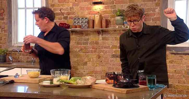 Strictly star gets told off for bizarre decision to touch hot stove on Saturday Kitchen