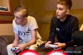 Photo shows friends gaming together before they're both killed in mistaken identity murder