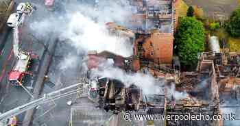 'Sad day' for town as 'beautiful' building burns in huge blaze